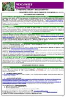 Vendanges campagne 2026 - Informations