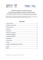 Cahier des charges de formation amiante (hors arrêté du 23 févier 2012 modifié)