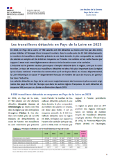 Les travailleurs détachés en Pays de la Loire en 2023